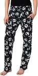 Disney Womens Lounge Pants Pajama Bottoms AOP (Jack Skellington & Zero, 4X)