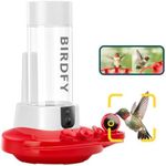 NETVUE by Birdfy Hummingbird Feeder with 2 Cameras - Dual Smart Cams, 2K HD Wireless for 2 Angels Close-up Bird Watching Outdoor, Instant Notifications (20Oz) (Hum Duo AI)