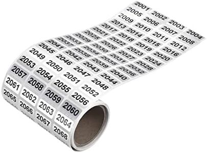 MECCANIXITY 2001 to 3000 Consecutive Number Stickers Inventory Label Black Numbers for Office Warehouse Numbering Classification