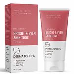 DERMATOUCH Bright & Even Tone Face Wash with Niacinamide, Vitamin E and Kojic Acid | Daily Gentle Face Cleanser For Tan, Pigmentation, Uneven Tone - 30G