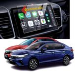 Economista ☆☆☆☆☆ Drive In Luxury With Top Class Car Screen Protector! Scratch & Water Resistant For Premium Protection! Specifically Tailored For Your Honda (Glossy/Clear, City 5th Gen 2020 (8 Inch))