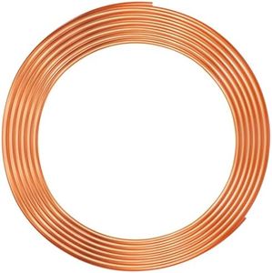 Yaocom Copper Tube 1/4" OD x 7/16" ID x 10 Ft Refrigeration Copper Tubing T2 Copper Tube Soft Coil Copper Tubing for Air Conditioners, DIY Projects, Refrigerators, Industry