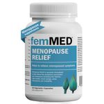 femMED Menopause Relief - Safely Helps Relieve 12 Menopausal Symptoms: Hot Flashes, Night Sweats, Irritability, Mood Swings, Sleep Disturbances, Low Energy, and more. Dr Formulated by Canadian Doctors. (60 Count - 30 Day Supply, Take 1, Twice Daily)