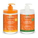 Cantu Salon Size Sulphate-Free Cleansing cream Shampoo & Cantu Salon Size Sulphate-Free Hydrating Cream Conditioner Bundle