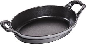 STAUB Oval Roasting Dish, 21 cm, Graphite Grey