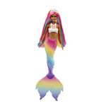 Barbie Dreamtopia Rainbow Magic Mermaid Doll with Rainbow Hair and Water-Activated Color Change Feature, for 3 to 7 Year Olds