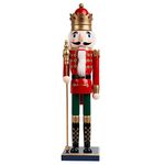 THE TWIDDLERS - Large Christmas Nutcracker Soldier Ornament 50cm / 20", Premium Wood Material with Moveable Parts, Festive Traditional Xmas Decoration