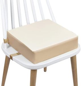 Booster Seat for Table - PU Waterproof Strong Support Toddler Booster Seat for Dining Table, Portable Booster Chair with Adjustable Elasticity Straps for Toddlers Eating Travel Home