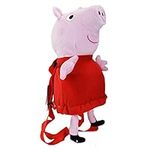 Peppa Pig Plush Backpack Pink Red
