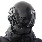 Punk Gothic Helmet Mask for Men Motorcycle Futuristic Techwear Mask Halloween Cosplay Mask Party Music Festival Accessories