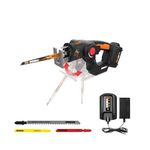 WORX WX550L 20V Axis 2-in-1 Reciprocating Saw and Jigsaw with Orbital Mode, Variable Speed and Tool-Free Blade Change