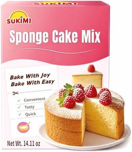SUKIMI Sponge Cake Mix 400g, Fluffy and Soft Yellow Cake and Cupcake Mix, Dairy-free Cake Mix for Baking, Easy Baking Mix for Holiday Birthday Party Cake