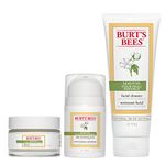 Burt's Bees Sensitive Set, Night Cream, Moisturizing Cream, Facial Cleanser, Fragrance free, Sensitive Skin