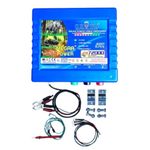 Crown Solar Power Fencing System, Megaa Power CR 72000 Agri Fence Energizer, 12V DC, LED Power Level Indicator, Zatka Green, IP65 ABS Console Box (MEGAA Power Energizer CR 72000)