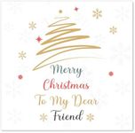 Papa Prints® Special Friends Christmas Cards 2023 (145 x 150 mm) Friend Christmas Card Female Special Christmas Card Friend with Envelope Special Christmas Cards for Special Friends