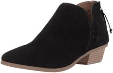 Kenneth Cole REACTION Women's Side Way Low Heel Bootie Ankle Boot, Black, 10 M US