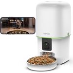 Yuposl Automatic Cat Feeders with Camera - 5G WiFi App Control 1080 HD Video with Night Vision, 2-Way Audio 8cup/68oz Cat Food Dispenser Easy to Use and Clean, Timed Pet Feeder Also for Dogs