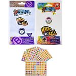 Worlds Smallest 8 Ball Bundle Set of 2 - Black and Tie Dye Plus Emoji Sticker Set