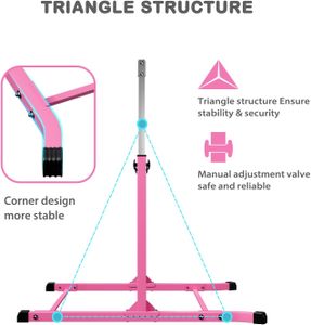 Mosebears Kids Gymnastics Bar – Adjustable Training Equipment