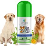 ZOIVANE Powder for Ticks in Dogs | Tick And Fleas Powder, Dog Powder for Pomeranian, Shih Tzu Puppy, Rottweiler German Shepherd, Labrador & Golden Retriever, Powder for Persian Cat - 150Gm - Pack of 1