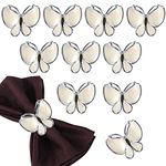 wonlex Butterfly Napkin Rings 12 Pack, Napkin Ring Gifts for Thanksgiving Day, Easter, Christmas, Home, Kitchen, Hotel, Dinner Party and Table(Butterfly)