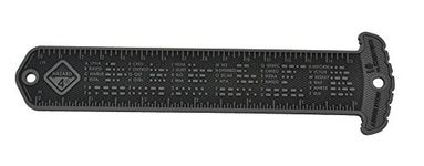 Hazard 4 Cheatstick(TM) #1: Morse/Ruler Molle Reference Patch - Black, one Size (PAT-CTSK1-BLK)