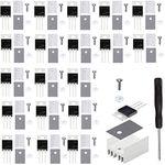 Youmile 20 pcs IRF540 IRF540N Mosfet Transistor 33A 100V N-Channel Power MOSFET TO-220 with Heatsink screw washer Rubber Silicone screwdriver for Home Industry and DIY