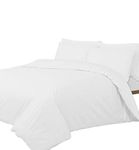 DTEX HOMES Fitted Sheets 400 Thread Count 30cm/12Inch deep 100% Egyptian Cotton Hotel Quality Soft Sateen Fitted Bed Sheets(King-White)