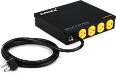 SurgeX Defender Series Multipak Sx-Ds-154 - 120 Volt, 15 Amp Surge Protector, Emi/Rfi Noise Filter for Digital Panel Displays An