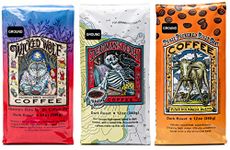 Raven's Brew Ground Coffee Variety Pack - 3 Delicious Flavors - Wicked Wolf, Three Peckered Billy Goat and Deadman's Reach - 12 oz each