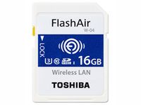 Toshiba FlashAir 4th Generation SD WiFi SDHC/SDXC Memory Card - 16GB (OEM Pack)