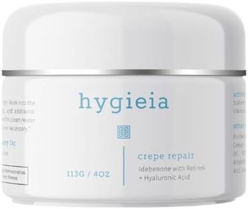 Hygieia Crepey Skin Repair Cream – Anti-Aging Liposomal Face, Neck & Body Cream – Advanced Deep Cellular Formula of Idebenone, Hyaluronic Acid & Retinol to Rejuvenate Aging Skin & Smooth Wrinkles, 4oz