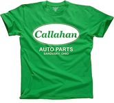 GunShowTees Callahan Auto Parts Shirt, Green, XX-Large