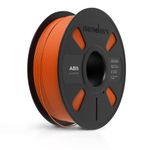 NUMAKERS ABS 3D Printer Filament, 1.75mm, Dimensional Accuracy +/- 0.03 mm, 1 kg Spool (2.2 lbs), Compatible with Most FDM Printers (Orange)