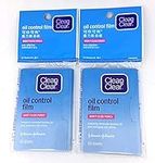 Clean & Clear Oil Control Film Blotting Paper Oil-absorbing Sheets for Face 60 Sheets (Pack of 2)