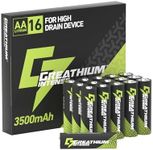 Greathium Lithium Batteries AA, 350