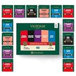 VAHDAM, Assorted Black Tea Sampler Gift Set (5 Flavors, 20 Tea Bags) Gluten Free, Non GMO | Tea Variety Pack - Long Leaf Pyramid Black Tea Bags Variety Pack | Gifts for Women & Men, Tea Set