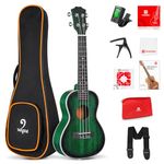 Vangoa 21 inch Soprano Ukulele, Green