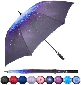 NOOFORMER 62/68 Inch Automatic Open Windproof Waterproof Golf Umbrella Extra Large Oversize Double Canopy Vented Rain Stick Umbrellas for Men Women Multiple Colors