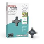 Picture Keeper Connect 128GB Portable Flash USB Backup and Storage Device Drive for Android and iPhones, Tablets and Computers