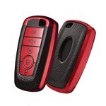 ELOHEI for Ford Key Fob Cover Case, Soft TPU Key Fob Case Protector Holder for 2017 2018 2019 Ford Fusion F150 F250 F350 F450 F550 Edge Explorer Escape Mustang Remote Keyless Entry