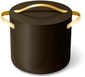 Caraway Stock Pot - 12 Qt Ceramic Coated Pot With Lid - Fee From Forever Chemicals - Large Pot for Bigger Batches - Black