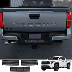 Tacoma 2024 2025 SR /SR5/TRD PreRunner/Limited/Trailhunter/TRD Pro Car Accessories Rear Trunk Bumper Protector Guard Sill Plate Cover Trim Stainless Steel 3pcs