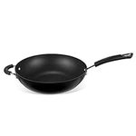 Circulon Total Induction Wok Non Stick - 30cm Large Wok Pan, Oven & Dishwasher Safe Cookware with Soft Grip Heat Resistant Handles, Deep Stir Fry Pan, Black