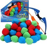 High Bounce 32 Reusable Water Balls, Soaker Water Balls for Outdoor Water Games, Soft Cotton Reusable Water Balloons, Kids Outdoor Toys for Pool, Beach, Backyard, Trampoline, Activities, Kids & Teens