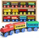 Wooden Train Set 12 PCS - Train Toy