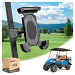 10L0L Golf Cart Phone Holder for EZGO Club Car Yamaha - Compatible with iPhone Galaxy Google Pixel360° Rotatable Design