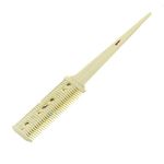 Hair Cutting Razor Comb Double Sides Thinning Comb Haircuts Cutting Tool Professional Hair Razor Comb (Beige)