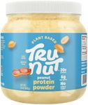 Tru-Nut Plant Based Peanut Butter Protein Powder - Vegan Protein Powder, Non Dairy, Gluten Free, Non GMO, Natural Protein Powder 24oz