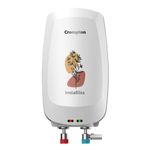 Crompton InstaBliss|3L|3000-Watts Powerful Heating|Electric Instant Water Heater (Geyser) for home|High Grade SS Tank with Advanced 4 Level Safety|Rust-Proof|White|Wall Mounting